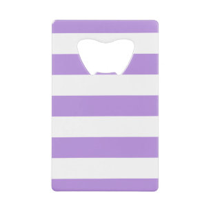 Paarse strepen, witte strepen, gestreept creditkaart flessenopener