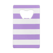 Paarse strepen, witte strepen, gestreept creditkaart flessenopener (Achterkant)