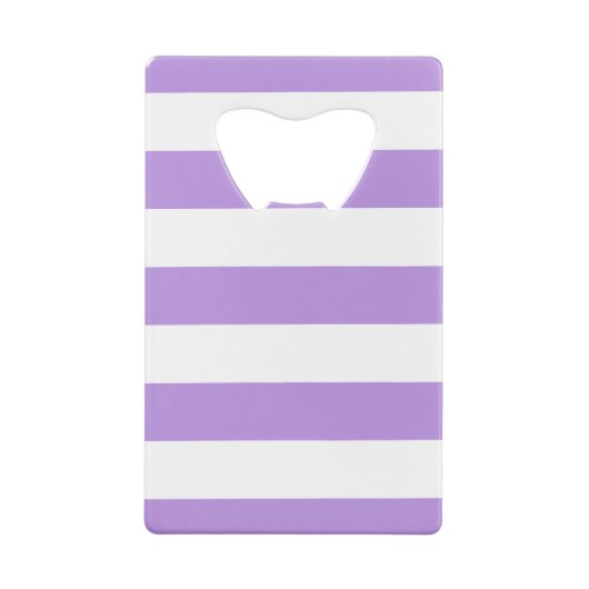 Paarse strepen, witte strepen, gestreept creditkaart flessenopener (Achterkant)