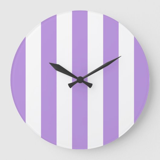 Paarse strepen, witte strepen, gestreept grote klok (Voorkant)