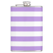 Paarse strepen, witte strepen, gestreept heupfles (Voorkant)