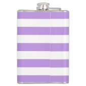 Paarse strepen, witte strepen, gestreept heupfles (Achterkant)