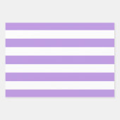 Paarse strepen, witte strepen, gestreept inpakpapier vel (Voorkant)