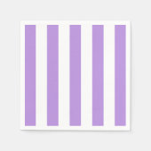 Paarse strepen, witte strepen, gestreept servet (Voorkant)