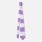 Paarse strepen, witte strepen, gestreept stropdas (Achterkant)