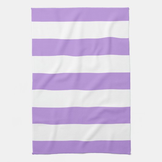 Paarse strepen, witte strepen, gestreept theedoek (Verticaal)