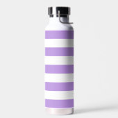 Paarse strepen, witte strepen, gestreept waterfles (Links)