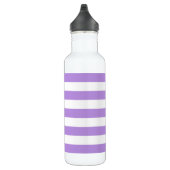 Paarse strepen, witte strepen, gestreept waterfles (Rechts)