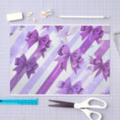 Paarse strik 2 tissue tissuepapier (Craft)