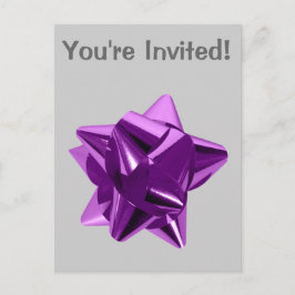 Paarse Strik, Cadeau, Feestdag Briefkaart