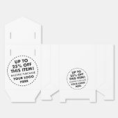 Paarse Strik Favor Dozen 25% Korting Bulk Aankoop  Bedankdoosjes (Ongevouwen)