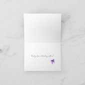 Paarse Strik Kokette Script Sweet 16 Bedankt (Binnen)