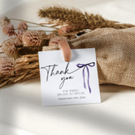 Paarse Strik Somber Donker Gotische Bruiloft Dank  Bedankjes Labels