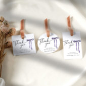 Paarse Strik Somber Donker Gotische Bruiloft Dank  Bedankjes Labels