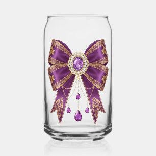 paarse strik stijl blikvorm glas