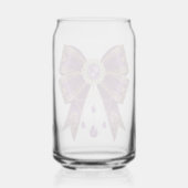 paarse strik stijl blikvorm glas (Achterkant)