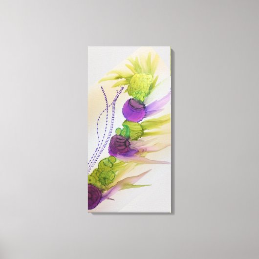 Paarse Strikes 16"x 32"Canvasdruk Canvas Afdruk (Voorkant)