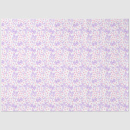 Paarse strikken met roze stippen tissuepapier