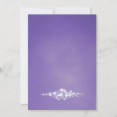 Paarse String Lights Verrassing 100ste Verjaardags Kaart (Achterkant)