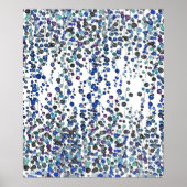 paarse string van parelplant waterverf poster (Voorkant)