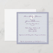 Paarse Stripe Baby Shower-uitvindingen Kaart (Voorkant / Achterkant)