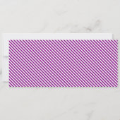 Paarse Stripe Concert Ticket Cadeaubon Kaart (Achterkant)