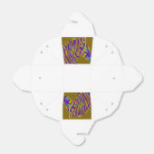 Paarse stripe zebra bedankdoosjes (Uitgevouwen)