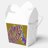 Paarse stripe zebra bedankdoosjes (Geopend)