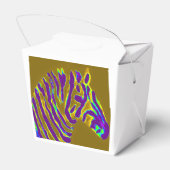 Paarse stripe zebra bedankdoosjes (Achterkant)