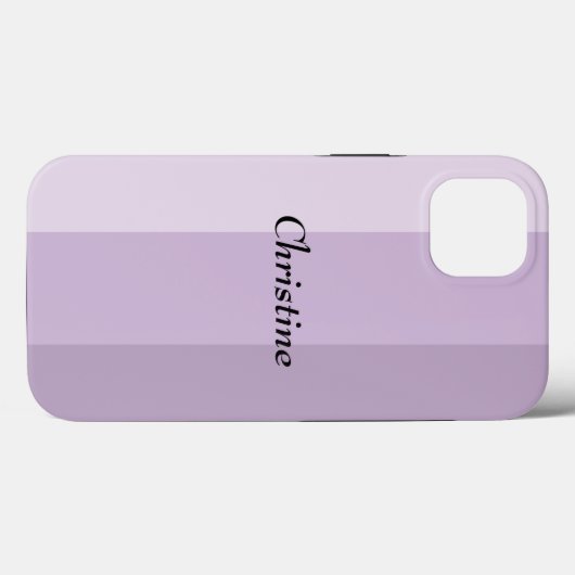 Paarse Striped Ombre Aangepast Case-Mate iPhone Case (Achterkant (horizontaal))