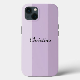 Paarse Striped Ombre Aangepast Case-Mate iPhone Case
