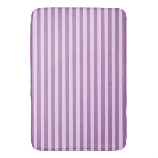 Paarse Stripes Bath Mat (Voorkant Verticaal)