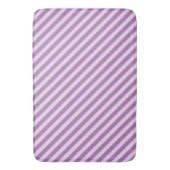 Paarse Stripes Bath Mat (Voorkant Verticaal)