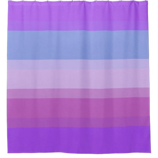 Paarse stripes: douchegordijn (Voorkant)