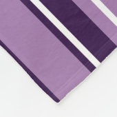 Paarse stripes Fleece Blanket (Hoek)