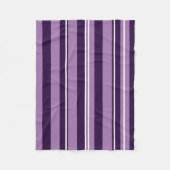 Paarse stripes Fleece Blanket Deken (Voorkant)