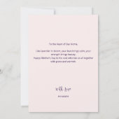  Paarse Stripes & Flowers Moederdag Kaart (Achterkant)