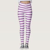 Paarse Stripes-Leggings Leggings (Voorkant)