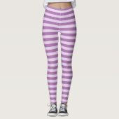 Paarse Stripes-Leggings Leggings (Voorkant)