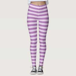 Paarse Stripes-Leggings Leggings