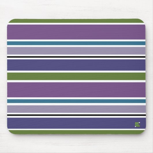 Paarse Stripes Mousepad Muismat (Voorkant)