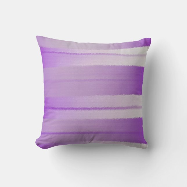 Paarse Stripes Pillow- Kussen (Voorkant)