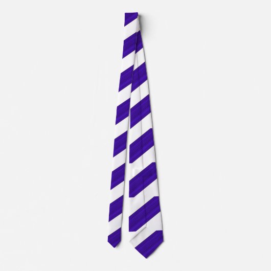 Paarse Stripey Necktie Stropdas (Achterkant)