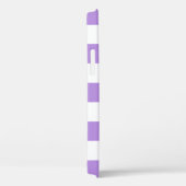 Paarse strips, strips, lijnen, Jouw naam Case-Mate iPhone Case (Achterkant / Rechts)