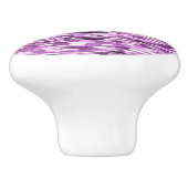 Paarse strips voor Abstracte Waterverf Keramische Knop (Zijkant)