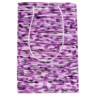 Paarse strips voor Abstracte Waterverf Medium Cadeauzakje