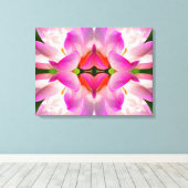 PAARSE STROOM - fractale kunst - Canvas Afdruk (Insitu (Houten vloer))