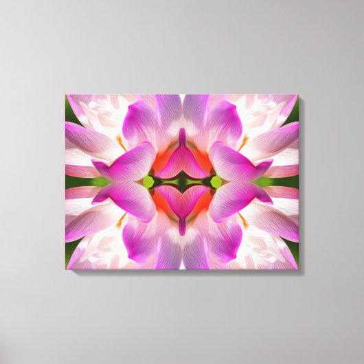 PAARSE STROOM - fractale kunst - Canvas Afdruk (Voorkant)