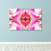 PAARSE STROOM - fractale kunst - Canvas Afdruk (Insitu (Houten vloer))
