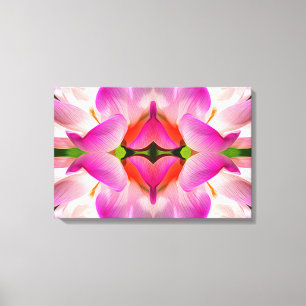 PAARSE STROOM - fractale kunst - Canvas Afdruk